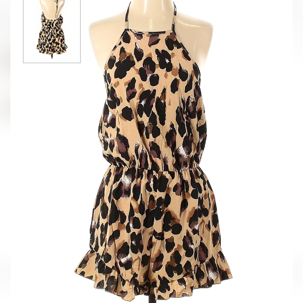 Leopard-Print Romper